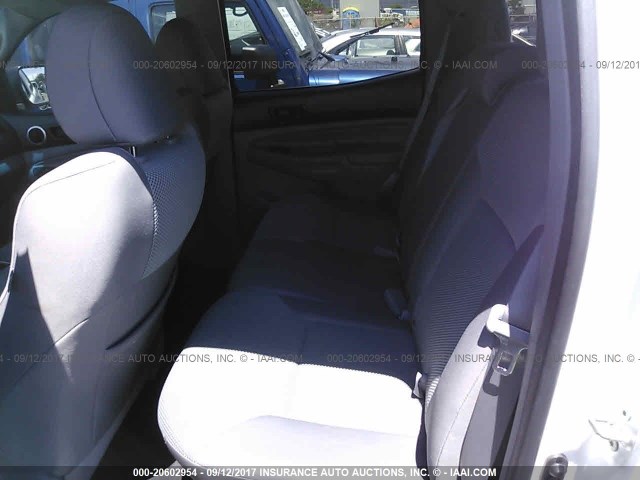 3TMJU4GN1CM135121 - 2012 TOYOTA TACOMA DOUBLE CAB PRERUNNER WHITE photo 8
