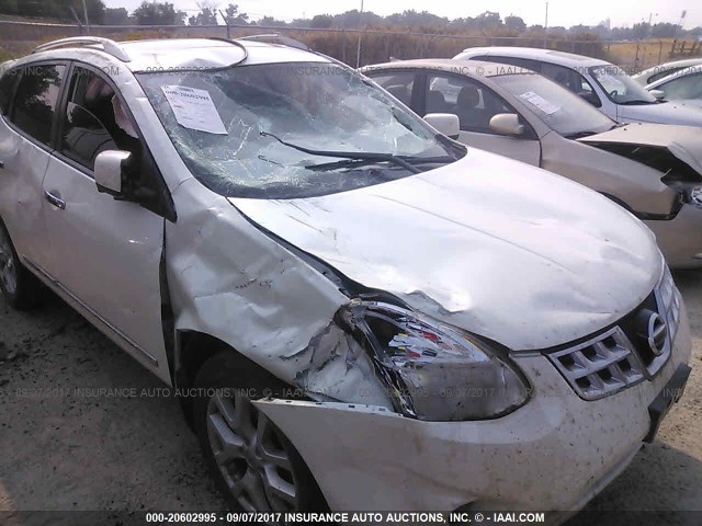 JN8AS5MVXCW399975 - 2012 NISSAN ROGUE S/SV WHITE photo 6