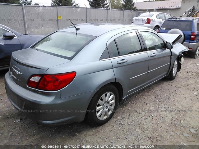 1C3CC4FB6AN166293 - 2010 CHRYSLER SEBRING TOURING GRAY photo 4