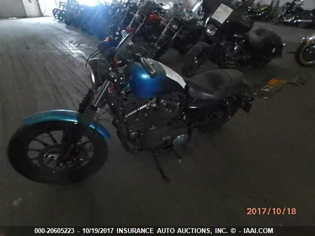 1HD4LE239EC431020 - 2014 HARLEY-DAVIDSON XL883 IRON 883 BLUE photo 2