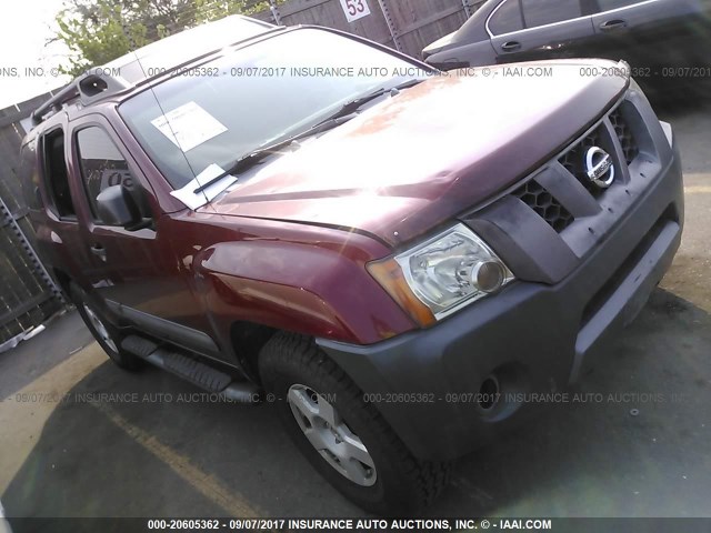 5N1AN08W05C600727 - 2005 NISSAN XTERRA OFF ROAD/S/SE RED photo 1