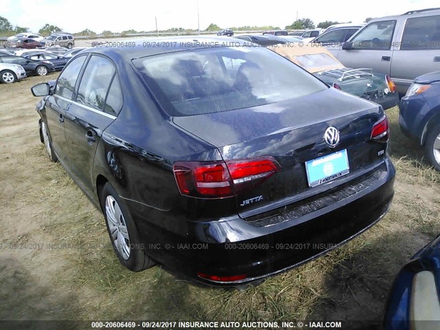 3VW2B7AJ4HM361756 - 2017 VOLKSWAGEN JETTA S 黑色 照片 3