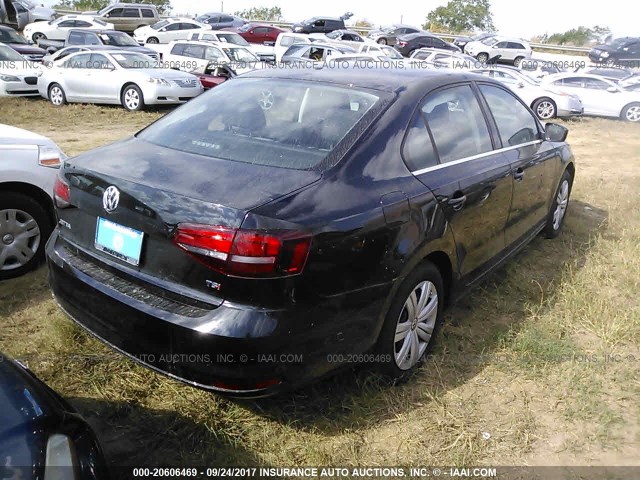 3VW2B7AJ4HM361756 - 2017 VOLKSWAGEN JETTA S 黑色 照片 4