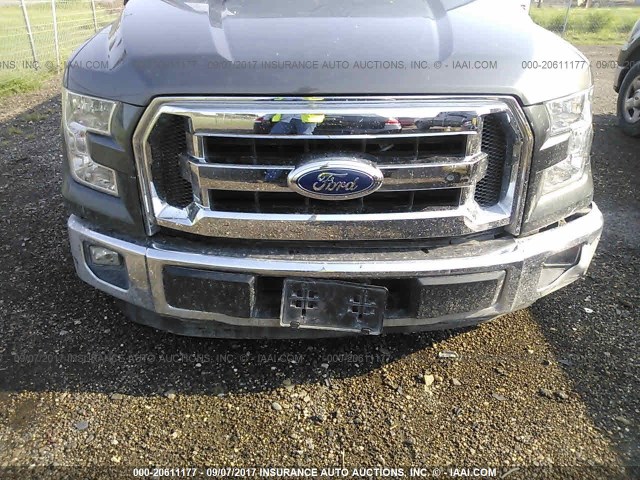 1FTEW1CP5GKD45168 - 2016 FORD F150 SUPERCREW GRAY photo 6