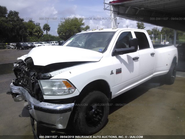 3C63DRGL2CG292098 - 2012 DODGE RAM 3500 ST WHITE photo 2