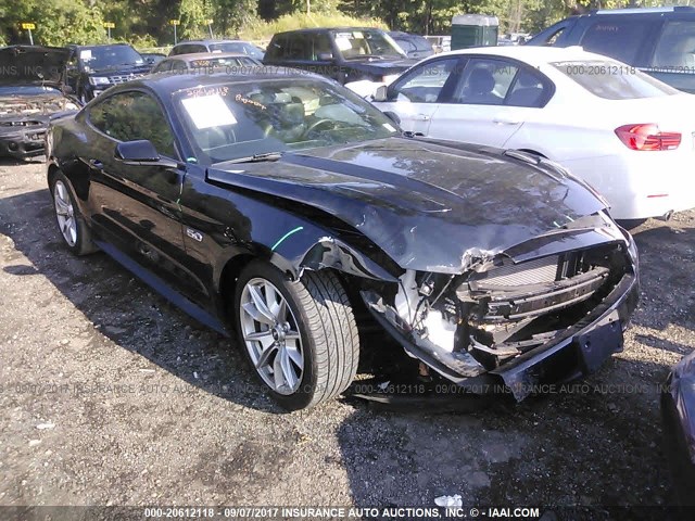 1FA6P8CF2F5301701 - 2015 FORD MUSTANG GT BLACK photo 1