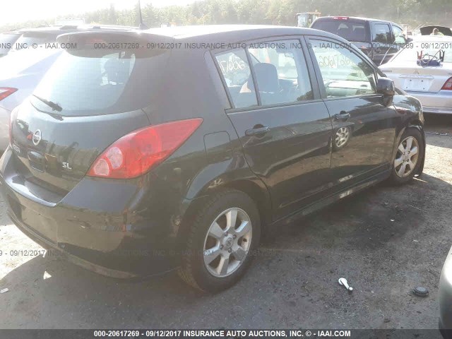 3N1BC1CP2AL362904 - 2010 NISSAN VERSA S/SL BLACK photo 4