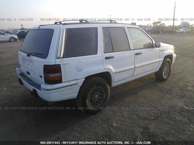 1J4GZ78Y7SC677923 - 1995 JEEP GRAND CHEROKEE LIMITED/ORVIS WHITE photo 4