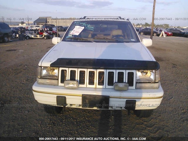 1J4GZ78Y7SC677923 - 1995 JEEP GRAND CHEROKEE LIMITED/ORVIS WHITE photo 6