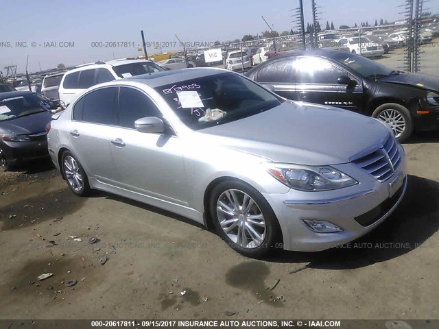 KMHGC4DD3CU183199 - 2012 HYUNDAI GENESIS 3.8L SILVER photo 1