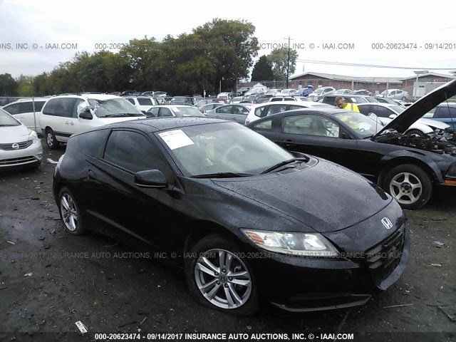 JHMZF1C45BS014217 - 2011 HONDA CR-Z BLACK photo 1