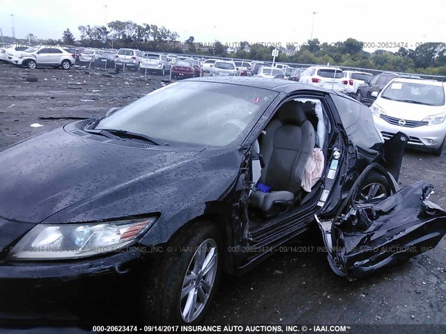 JHMZF1C45BS014217 - 2011 HONDA CR-Z BLACK photo 6