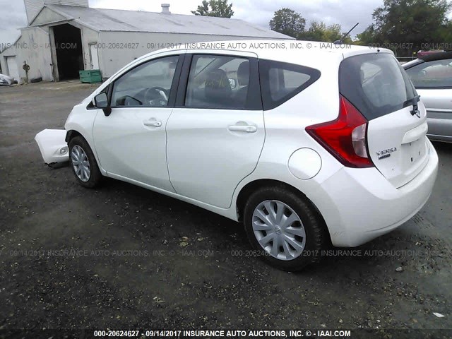 3N1CE2CP8FL369481 - 2015 NISSAN VERSA NOTE S/S PLUS/SV/SL/SR WHITE photo 3
