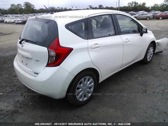 3N1CE2CP8FL369481 - 2015 NISSAN VERSA NOTE S/S PLUS/SV/SL/SR WHITE photo 4