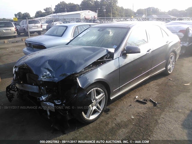 WDDHF8JB3DA713190 - 2013 MERCEDES-BENZ E 350 4MATIC GRAY photo 2