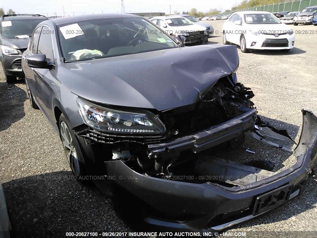 1HGCR2F50FA271002 - 2015 HONDA ACCORD SPORT GRAY photo 1