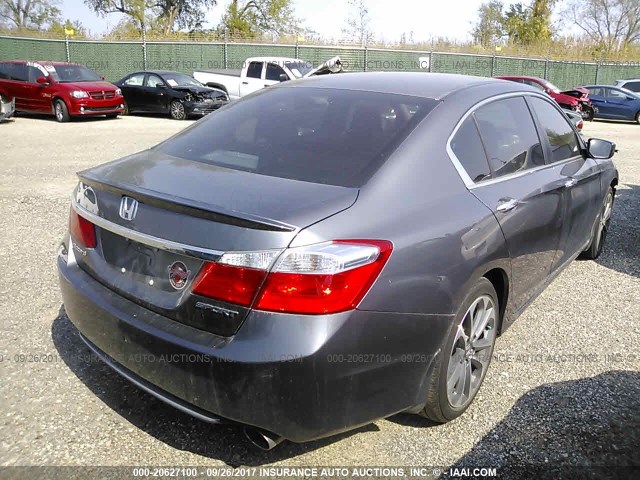 1HGCR2F50FA271002 - 2015 HONDA ACCORD SPORT 灰色 照片 4