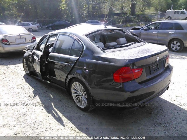 WBAPL5C51BA921552 - 2011 BMW 335 XI BLACK photo 3