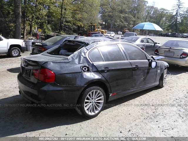 WBAPL5C51BA921552 - 2011 BMW 335 XI BLACK photo 4