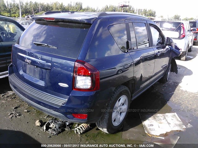 1C4NJCEA1GD773956 - 2016 JEEP COMPASS LATITUDE 蓝色 照片 4