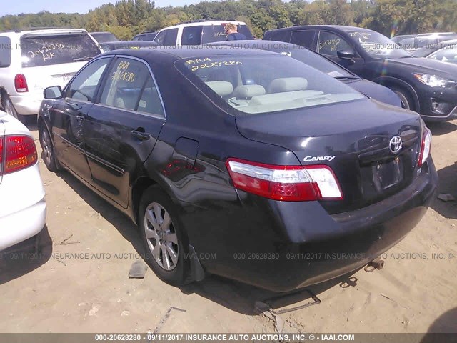 4T1BB46K88U042161 - 2008 TOYOTA CAMRY HYBRID BLACK photo 3