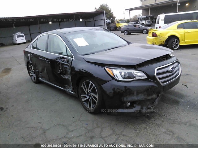 4S3BNAS64H3013877 - 2017 SUBARU LEGACY SPORT BLACK photo 1