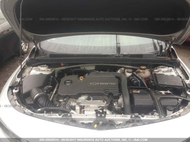 1G1ZB5ST3GF346307 - 2016 CHEVROLET MALIBU LS ვერცხლისფერი ფოტო 10