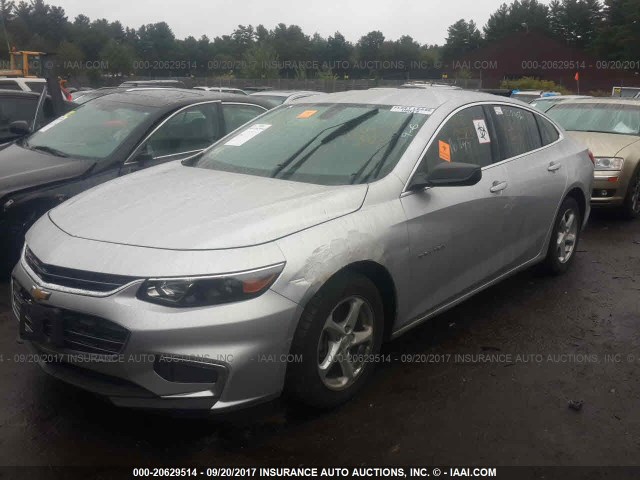 1G1ZB5ST3GF346307 - 2016 CHEVROLET MALIBU LS ვერცხლისფერი ფოტო 2