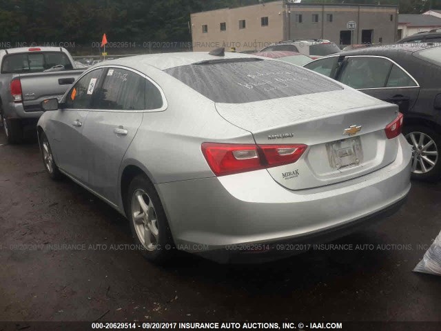 1G1ZB5ST3GF346307 - 2016 CHEVROLET MALIBU LS ვერცხლისფერი ფოტო 3