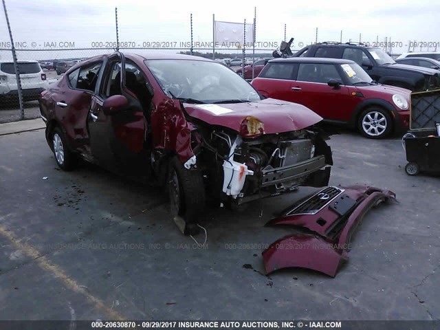 3N1CN7AP8CL925705 - 2012 NISSAN VERSA S/SV/SL RED photo 1