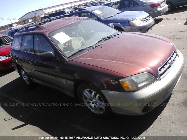 4S3BH675026645138 - 2002 SUBARU LEGACY OUTBACK AWP 勃艮第红 照片 1