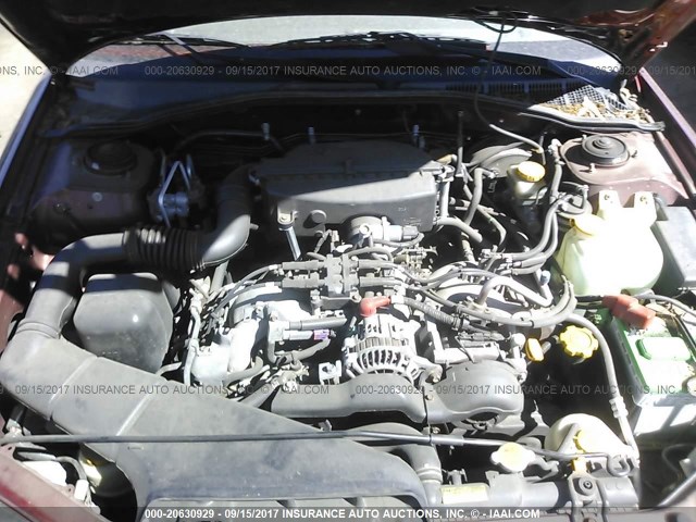 4S3BH675026645138 - 2002 SUBARU LEGACY OUTBACK AWP 勃艮第红 照片 10