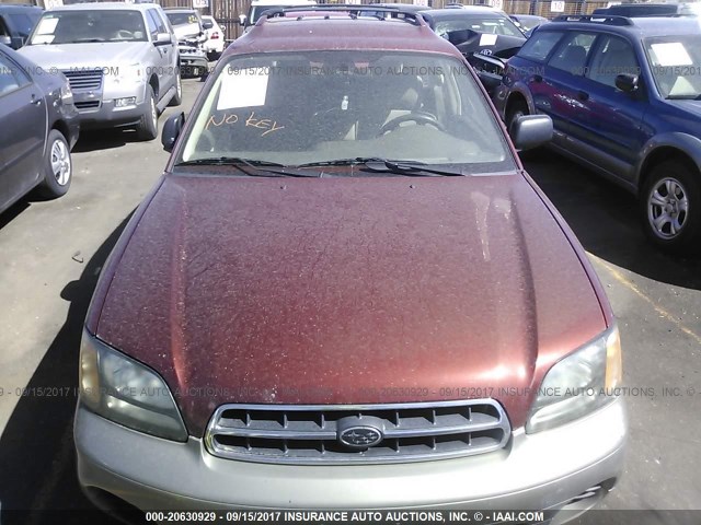 4S3BH675026645138 - 2002 SUBARU LEGACY OUTBACK AWP 勃艮第红 照片 6