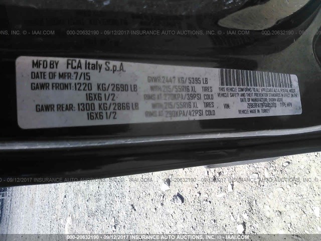 ZFBERFAT9F6A85388 - 2015 RAM PROMASTER CITY  黑色 照片 9