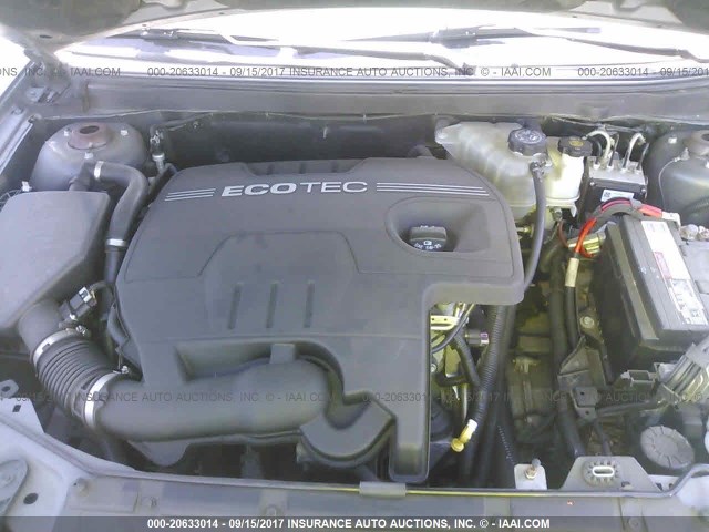 1G2ZG57B294141086 - 2009 PONTIAC G6 SILVER photo 10