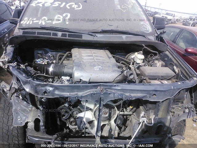 5TFEV54137X032028 - 2007 TOYOTA TUNDRA CREWMAX SR5 GRAY photo 10