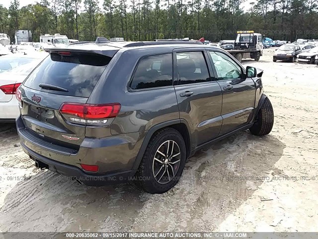 1C4RJFLG2HC734598 - 2017 JEEP GRAND CHEROKEE TRAILHAWK MAROON photo 4