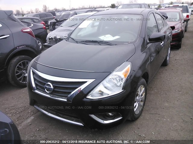 3N1CN7AP6HL801424 - 2017 NISSAN VERSA S/S PLUS/SV/SL BLACK photo 2