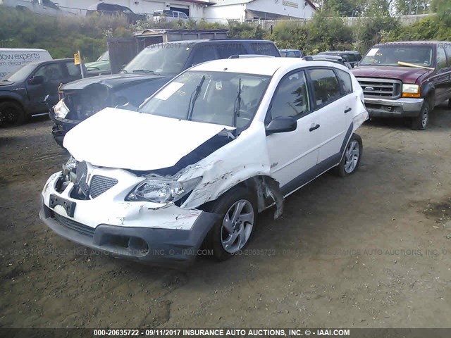 5Y2SL63815Z473168 - 2005 PONTIAC VIBE WHITE photo 2