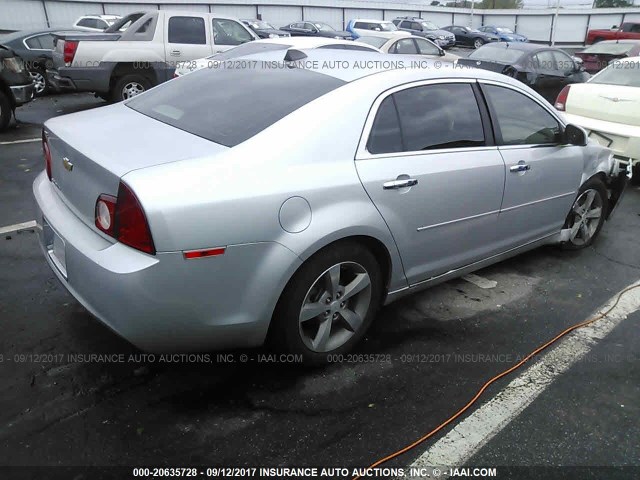 1G1ZC5E04CF201754 - 2012 CHEVROLET MALIBU 1LT 银色 照片 4