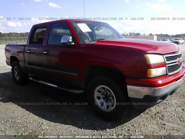 2GCEK13V271127649 - 2007 CHEVROLET SILVERADO K1500 CREW CAB RED photo 1