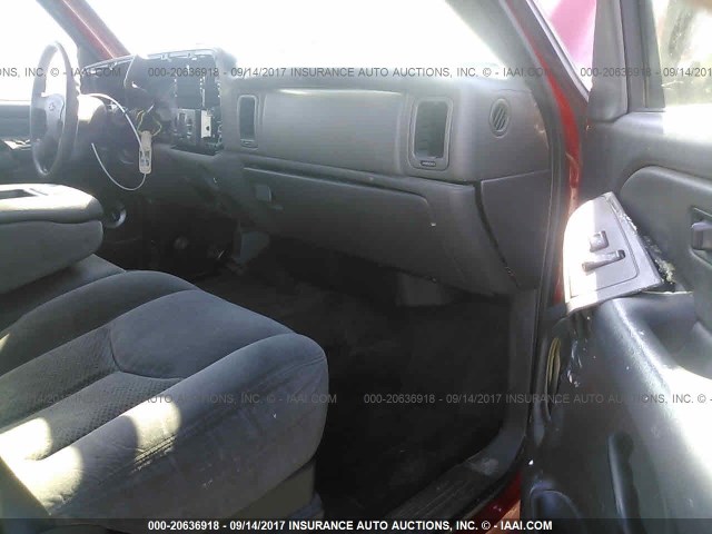 2GCEK13V271127649 - 2007 CHEVROLET SILVERADO K1500 CREW CAB RED photo 5