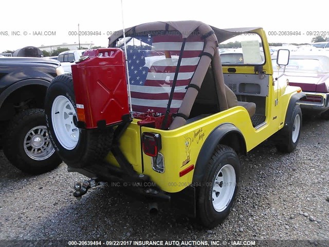 J8F835TE16593 - 2005 JEEP OTHER  YELLOW photo 4