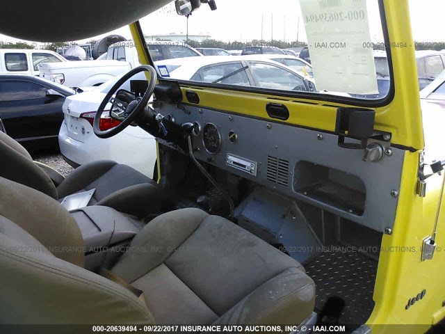 J8F835TE16593 - 2005 JEEP OTHER  YELLOW photo 5