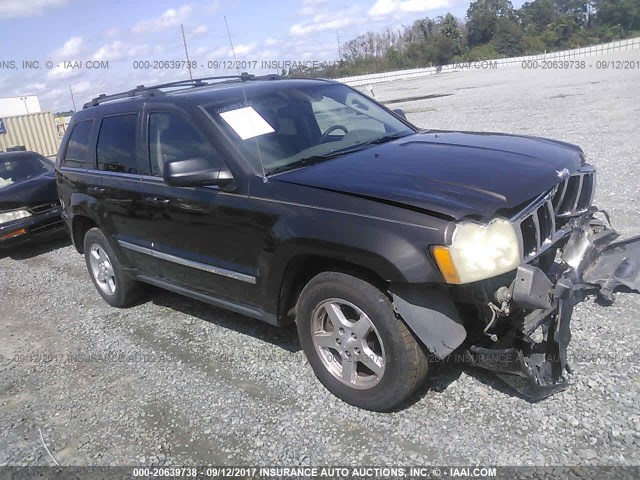 1J4HS58N05C563415 - 2005 JEEP GRAND CHEROKEE LIMITED GRAY photo 1