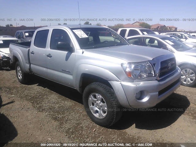 5TEKU72N96Z212306 - 2006 TOYOTA TACOMA DBL CAB PRERUNNER LNG BED SILVER photo 1