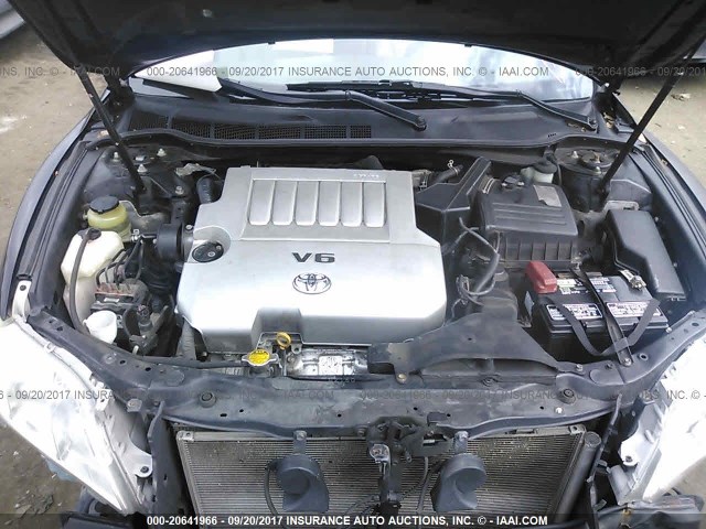 4T1BK46KX7U510146 - 2007 TOYOTA CAMRY NEW GENERAT LE/XLE/SE BLACK photo 10