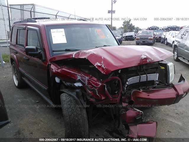 1J8HG48N26C245310 - 2006 JEEP COMMANDER RED photo 1