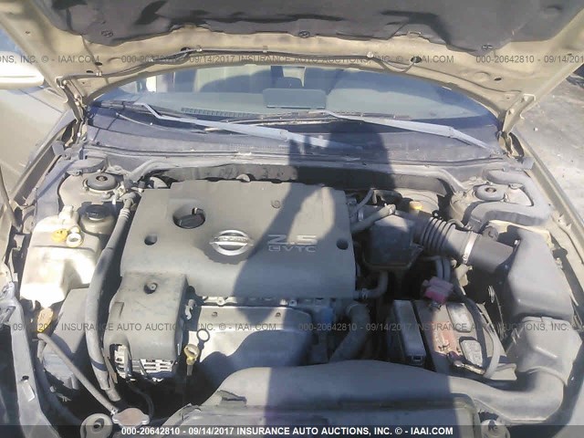 1N4AL11D92C172845 - 2002 NISSAN ALTIMA S/SL GOLD photo 10