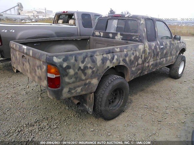 4TAWM72N0XZ498797 - 1999 TOYOTA TACOMA XTRACAB BLACK photo 4